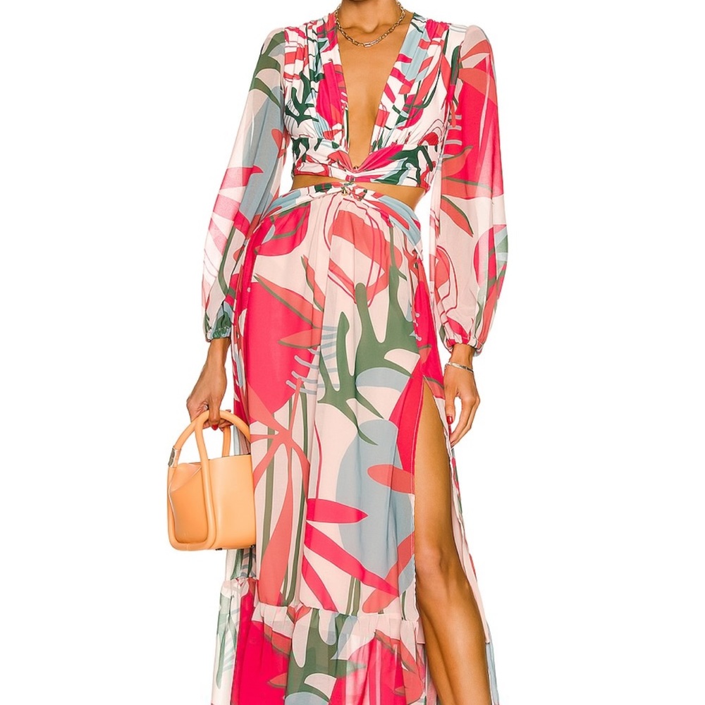 Rio Plunge Maxi Dress PatBo